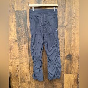Lululemon dance studio unlined pants grey size 4 EUC